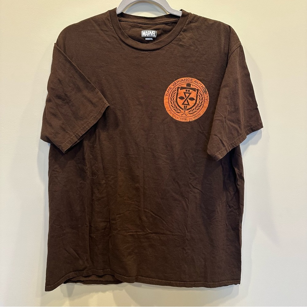 Marvel Variant Authority T shirt L-XL Brown EUC